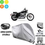 Autoes Harley-Davidson Sportster Custom Xl 1200C Motosiklet Branda Arka Çanta Bağlantı ve Kilit Uyumlu