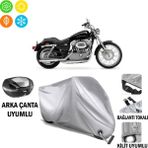 Autoes Harley-Davidson Sportster Custom Xl 883C Motosiklet Branda Arka Çanta Bağlantı ve Kilit Uyumlu
