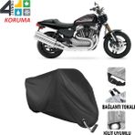 AUTOES Harley-Davidson Sportster Xr 1200 Motosiklet Branda Bağlantı ve Kilit Uyumlu Siyah