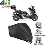Autoes Honda Forza 250 Siyah Kilit Uyumlu Motosiklet Brandası