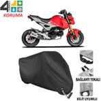 Autoes Honda MSX 125 Siyah Kilit Uyumlu Motosiklet Brandası