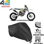 Autoes Husqvarna FE 350 Siyah Kilit Uyumlu Motosiklet Brandası