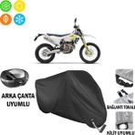 Autoes Husqvarna FE 450 Siyah Kilit Uyumlu Motosiklet Brandası