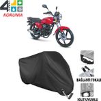 AUTOES Kanuni Breton S Branda Motosiklet Brandası Bağlantı ve Kilit Uyumlu Siyah