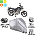 Autoes Mondial 125 Vulture I Branda Motosiklet Brandası Arka Çanta Bağlantı ve Kilit Uyumlu