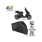 Autoes Piaggio NRG Power 50 Siyah Kilit Uyumlu Motosiklet Brandası
