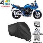 AUTOES Suzuki Gsf 650 Bandit S Branda Motosiklet Brandası Bağlantı ve Kilit Uyumlu Siyah