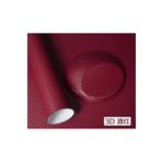AUTOFOLYO 3d Karbon Folyo Bordo 127 Cm X 1 METRE