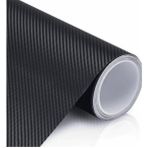 AutoFolyo 75 Cm-3 Metre Karbon Fiber Folyo - Siyah - Hava Kanallı - Yapışkanlı