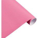 AutoFolyo Karbon Fiber Folyo Renk Seçenekli Kaplama Folyosu - 127 CM X 1 Metre - 07-Pembe