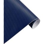 AutoFolyo Karbon Fiber Folyo Renk Seçenekli Kaplama Folyosu - 63 CM X 1 Metre - 51-Koyu Mavi