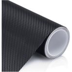 AutoFolyo Karbon Fiber Folyo Siyah Renk Seçenekli 63 CM X 1 Metre Esnek Yapıya Sahip Kendinden Yapışkanlı