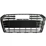 Autogp Audi A4 S4 Ön Panjur Izgara Krom Siyah 2015 / 2019