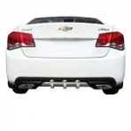 Autogp Chevrolet Cruze Difüzör Arka Tampon Çift Çıkış Egzoz Gri