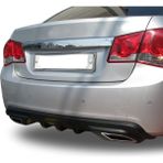 Autogp Chevrolet Cruze Difüzör Arka Tampon Çift Çıkış Egzoz Siyah