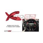 Autogp Honda Civic Fc5 Uyumlu Direksiyon F1 Vites Kulakçık Paddle Shift Knob Kırmızı Renkli