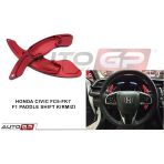 Autogp Honda Civic Fk7 Için Uygundur Direksiyon F1 Vites Kulakçık Paddle Shift Kırmızı