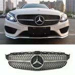 Autogp Mercedes W205 Diamond Amg Ön Panjur Izgara Seti 2014 / 2018 C Serisi