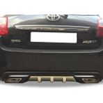 Autogp Toyota Auris Difüzör Arka Tampon Çift Çıkış Egzoz Gri 2007+