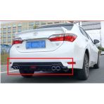 Autogp Toyota Corolla Difüzör Arka Tampon Eki Siyah 4egzoz 2016+
