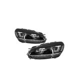 Autogp Vw Golf 6 Ön Far Lambası U Led Bi-xenon 2009 / 2013 Sm-agp-091122