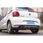 Autogp Vw Polo 6R Arka Tampon Difüzörü Plastik 4 Çıkış 2009 / 2015