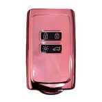 Autohan Keys Lüx Renault Anahtar Kılıfı, Clio E-Tech, Austral, Megane 4, Talisman, Clio 5 ile Uyumlu - Pembe