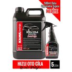 AUTOKAMA Auto Kama Hızlı Cila 5lt +500ml Dolu Uygulama Şişesi Ile