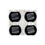 Autokit Seat Siyah Alüminyum Yapıştırma Jant Göbeği 4lü 60mm