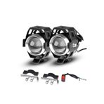 Autoline U5 Motosiklet Sis Farı Su Geçirmez 3 Mod 2 Adet LED + 1 Anahtar Uyumlu