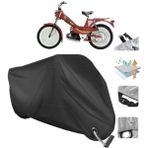 Autolion Mobylette Super Motosiklet Branda (Bağlantı, Kilit Uyumlu)-Siyah