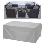 Autolion Premium Gri 160x100x80 cm Kalın Bahçe Mobilya Örtüsü