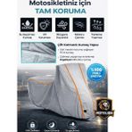 Autolion Sym Jet 14 200I Abs (Gri-Turuncu Dikişli Kilitli)Motor Brandası