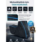 Autolion Sym Mmbcu Mamba 160 Topcaseli Siyah-Neon Fitilli Motor Brandası,motosiklet Branda