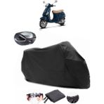 Autolion Vespa Lx 150 I.e Arka Çanta Uyumlu Siyah Motosiklet Branda Su Geçirmez Dayanıklı Kumaş