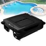Automatic Pool Skimmer Cleaner Robot,Pool Cleaner Robot,Solar Pool Skimmer Basket Cleaner Robotic with Automatic Obstacle Avoidance Dual Charging Options,80㎡ 450um,for Home Use
