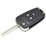 Automobile Locksmith-Otomobil Çilingir 3 düğme Uzaktan Kumanda Çevirme Katlanır Anahtarlık Kabuk Kılıfı Değiştirme Kesilmemiş Anahtar Bıçağı ile Vauxhall Opel Insignia Astra Mokka anahtarı
