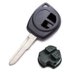 Automobile Locksmith Suzuki Vitara Swift Splash Ignis SX4 Alto uzaktan kumandalı anahtarlık için 2 Düğmeli Uzaktan Kumanda Anahtar Kılıfı Boş Anahtarlık