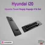 AutoPit 3D Hyundai I20 Uyumlu Tavan Bagajı Kapağı (4’lü Set)