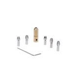 Autotoolhome 0,5 – 3,2 mm bakır Chuck 5 pirinç sıkma pensi için set elektrik 3,17 mm-Motor Şaft
