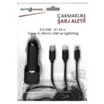 Autoware ÇAKMAKLIK ŞARJ ALETİ 3.0 USB 12-24V