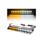 Autowise 12 Ledli Turuncu Beyaz Led Vantuzlu Çakmaklık Girişli 12 Ledli Turuncu Profesyonel Sarı Beyaz