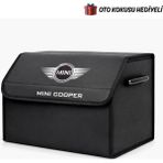 Autowise Mını Cooper Marka Logolu Oto Bagaj Organizer Çanta Oto Bagaj Çantası 2 Bölmeli Suni Deri