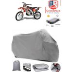 Autozel Apachi 4V Cross Motor Brandası Gri Motorsiket Brandası Motor Örtüsü Çadır Su Geçirmez Motosiklet Kılıfı Motor Brandası - Gri- Arka Çanta UYUMSUZ