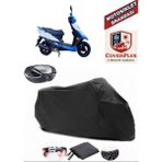 Autozel Apachi Alfa 50 Motor Brandası Siyah Arka Çanta Uyumlu Motorsiket Brandası Motor Örtüsü Çadır Su Geçirmez Motosiklet Kılıfı Motor Brandası - Siyah- Arka Çanta UYUMLU