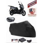 Autozel Arora Max-T Easy Motor Brandası Siyah Arka Çanta Uyumlu Motorsiket Brandası Motor Örtüsü Çadır Su Geçirmez Motosiklet Kılıfı Motor Brandası - Siyah- Arka Çanta UYUMLU