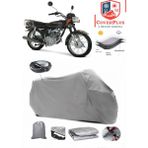 Autozel Kanuni Breton 125 Motor Brandası Gri Arka Çanta Uyumlu Motorsiket Brandası Motor Örtüsü Çadır Su Geçirmez Motosiklet Kılıfı Motor Brandası - Gri- Arka Çanta UYUMLU