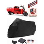 Autozel Kuba Pikap 200 Motor Brandası Siyah Motorsiket Brandası Motor Örtüsü Çadır Su Geçirmez Motosiklet Kılıfı Motor Brandası - Siyah- Arka Çanta UYUMSUZ