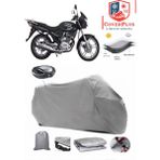 Autozel Kymco Ck 125 Pulsar Motor Brandası Gri Arka Çanta Uyumlu Motorsiket Brandası Motor Örtüsü Çadır Su Geçirmez Motosiklet Kılıfı Motor Brandası - Gri- Arka Çanta UYUMLU