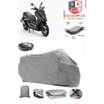 Autozel Kymco Dtx 250 Motor Brandası Gri Arka Çanta Uyumlu Motorsiket Brandası Motor Örtüsü Çadır Su Geçirmez Motosiklet Kılıfı Motor Brandası - Gri- Arka Çanta UYUMLU